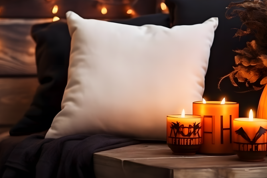 Halloween Pillow Mockup Bundle