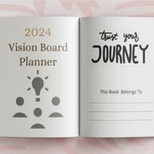 2024 Vision Board Planner Canva Template
