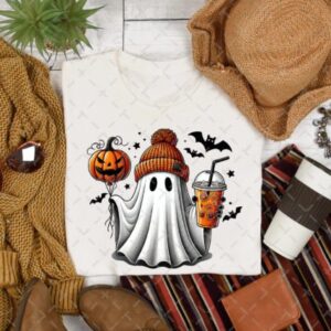 Ghost Coffee Pumpkin Halloween