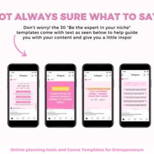 pink & yellow Instagram post templates